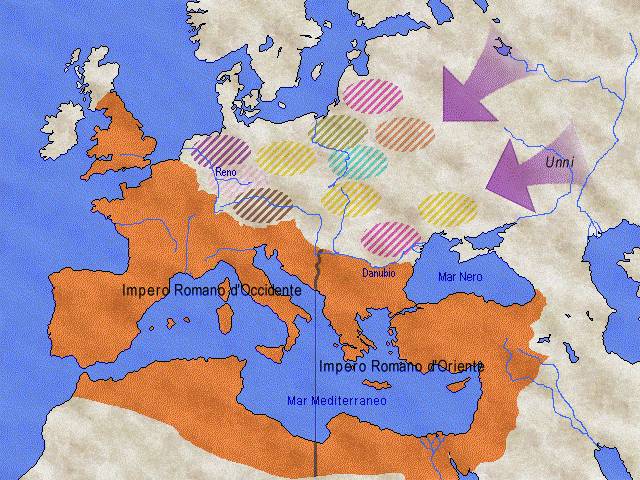 Le invasioni barbariche: la discesa degli Unni - 375