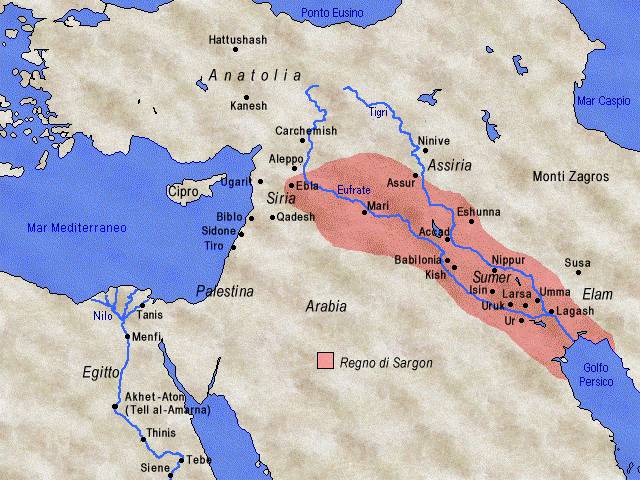 Il regno di Sargon - 2350-2320 a.C. ca.