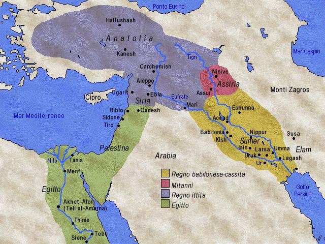 La situazione politica nella prima met del XIV secolo a.C.
