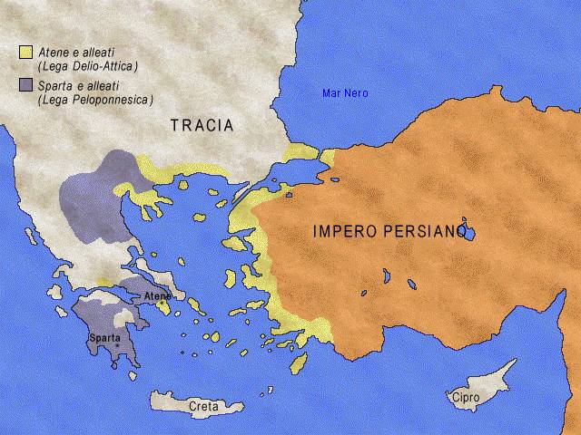 La potenza di Sparta e Atene tra il 477 e il 431 a.C.