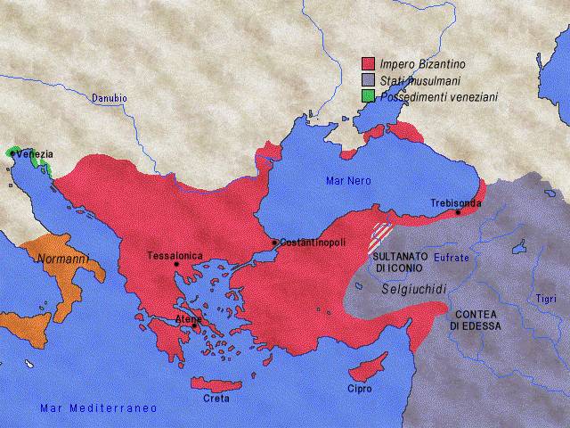 L'Impero Bizantino alla fine del XII secolo