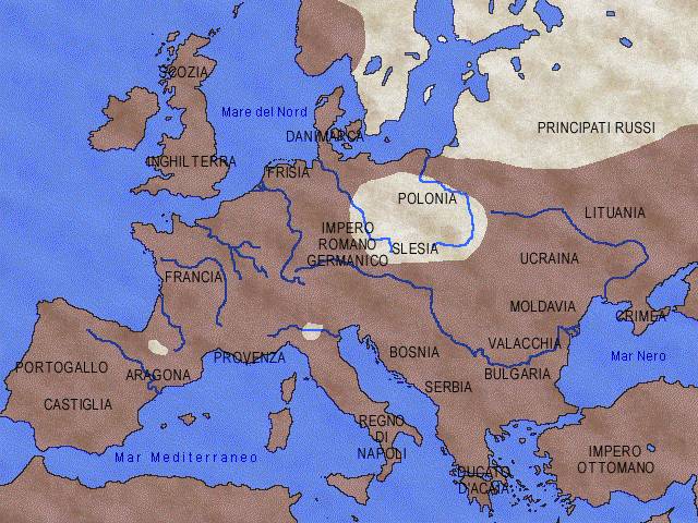 La diffusione della Morte Nera - 1351