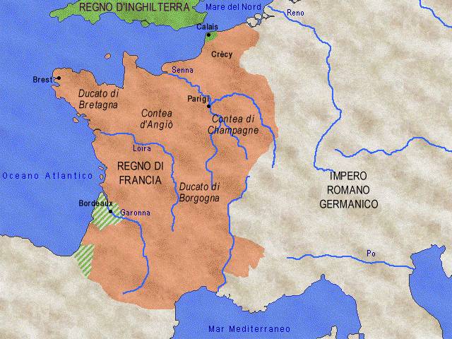 La guerra dei cent'anni: Francia e Inghilterra nel 1380