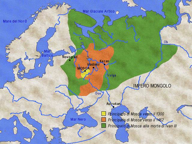 Il Principato di Mosca tra il 1300 e il 1505