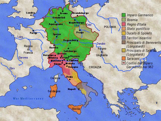 L'impero germanico nel 962