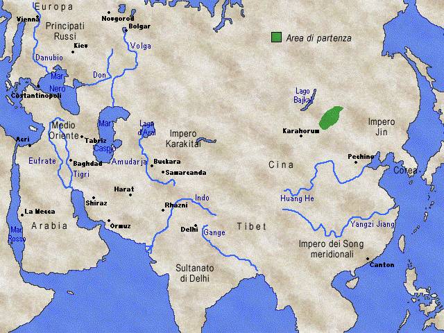 La nascita dell'impero mongolo - secoli XII-XIII