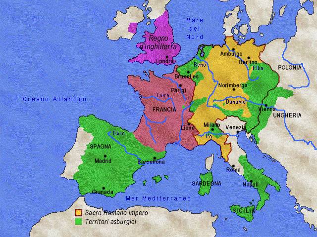 XVI sec. L'impero di Carlo V