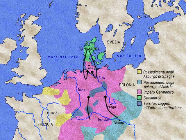 La guerra dei trent'anni: fase danese - 1635-1629