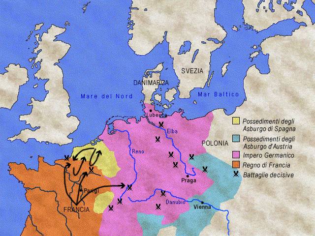 La guerra dei trent'anni: fase francese - 1635-1648