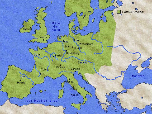 L'Europa cattolica nel 1500 
