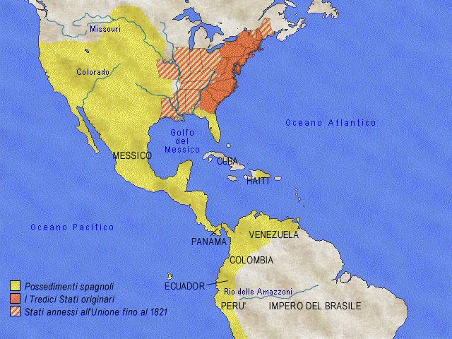 XVIII - XIX sec. La formazione degli Stati Uniti e l'America Latina