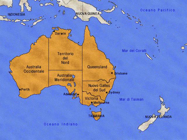 XVIII - XX sec. Australia e Nuova Zelanda