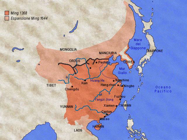 Confini cinesi - fine del XIV secolo-inizio del XV secolo