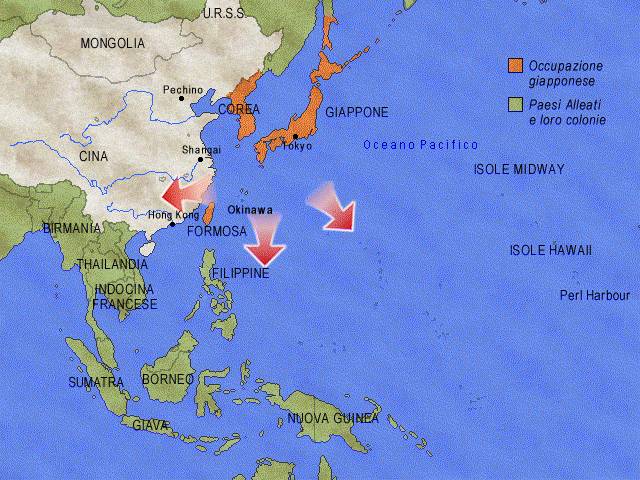 Le direttrici dell'espansione giapponese