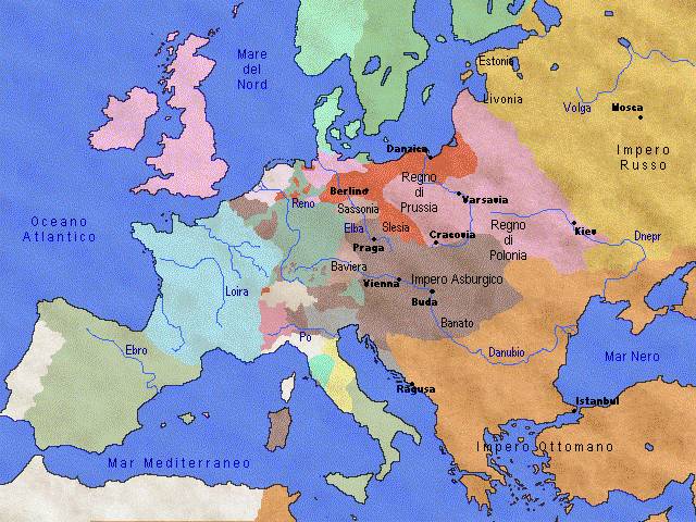 La prima spartizione della Polonia - 1772