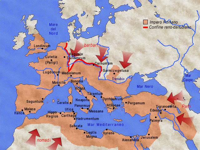 I punti nevralgici dell'Impero - secoli II e III d.C.