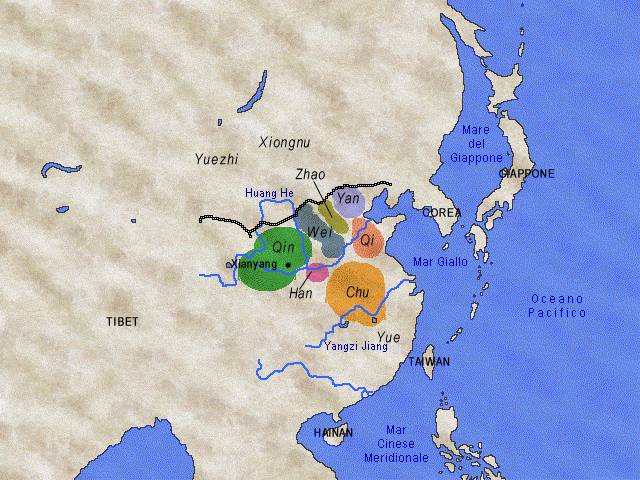 La Cina nel periodo degli Stati Combattenti  475 - 221 a.C.