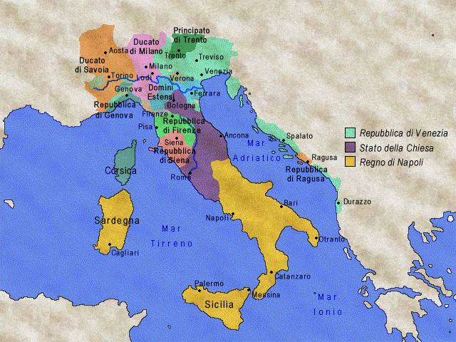 XIII - XV sec. L'Italia tra Medioevo e Rinascimento