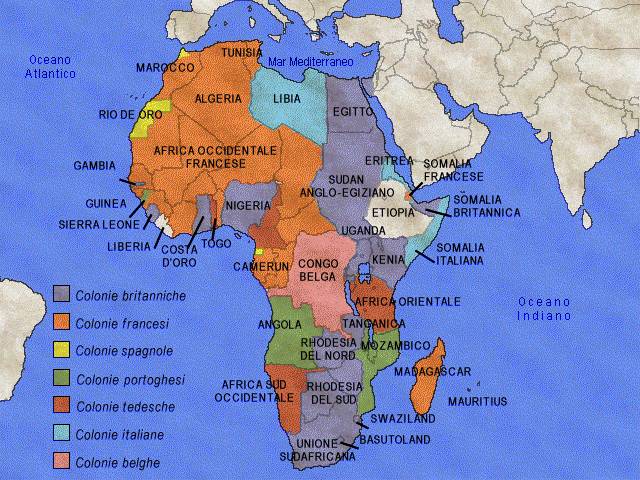 LAfrica coloniale - all'alba del Novecento