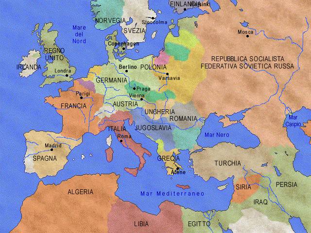 L'Europa alla fine della Prima Guerra Mondiale