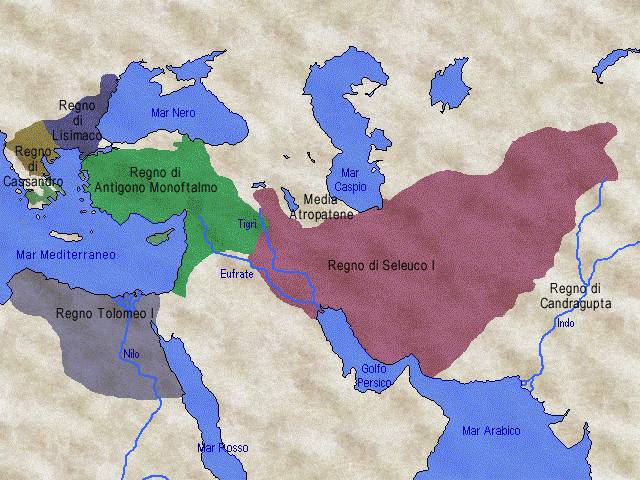 La spartizione dell'impero di Alessandro - 303 a.C. ca.
