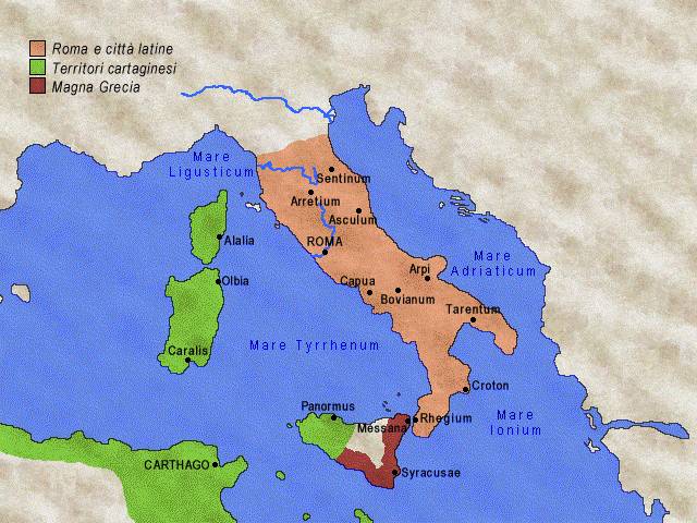 Roma e l'espansioni in Italia - III secolo a.C.